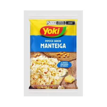 Pipoca Popcorn Yoki Mini c/Manteiga 50g