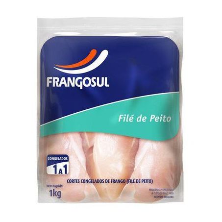Filé de peito de frango frangosul iqf 1kg