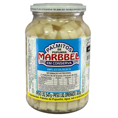 PALMITO PICADO MARBEL 300GRS
