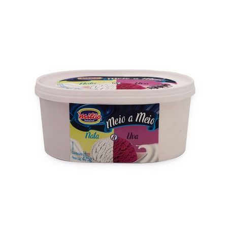 Sorvete Milão nata e uva 1L