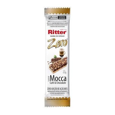 Barra Cereal Ritter Zero Mocca/Chocolate Pacote 22g 