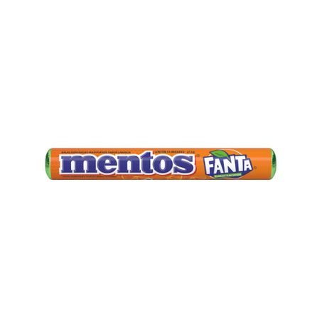 Bala Mentos Mastigável Fanta Laranja 37,5g 
 