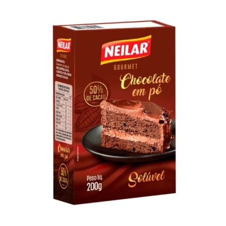 Chocolate em pó 50% cacau neilar 200g