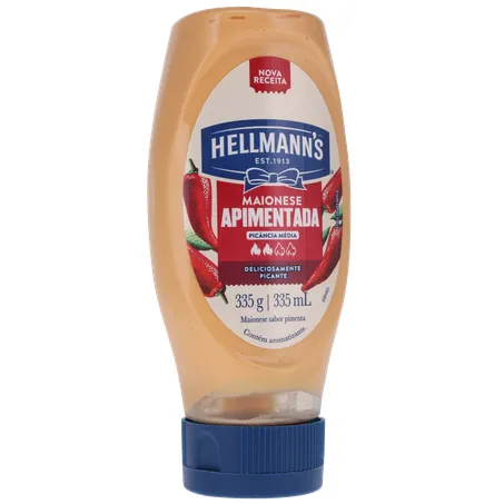 Maionese Apimentada Hellmann's NBA Chicago Bulls Frasco 335gr 360-34