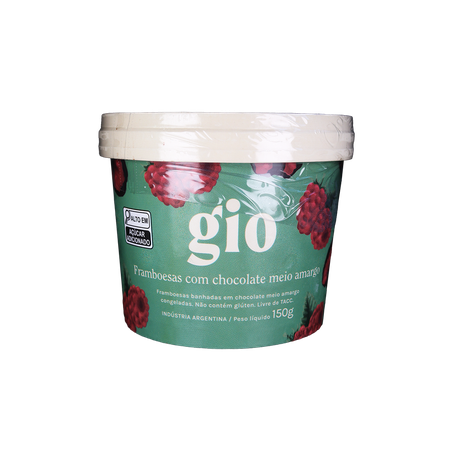 FRAMBOESA C/ CHOCO MEIO AMARGO 150G - GIO