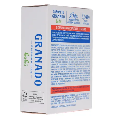 SABONETE GRANADO BEBE 90G 360-13