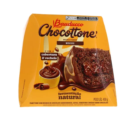 Panettone Bauducco Mousse de Chocolate Caixa 450gr 360-17
