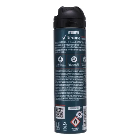 DESODORANTE AEROSSOL REXONA MEN ANTIBACTERIAL INVISIBLE 150ML 360-16