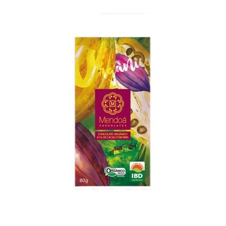 Choc org mendoa 81% nibs 80g