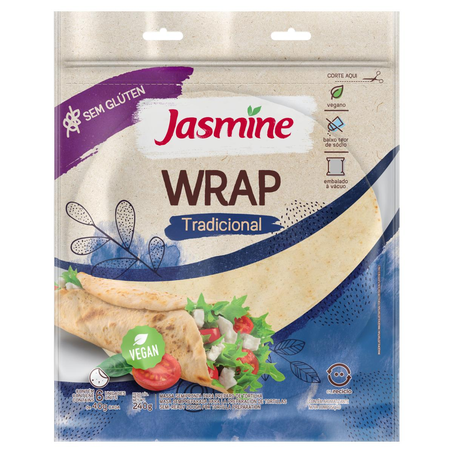 Wrap Jasmine 240g - Sem Glúten - Tradicional