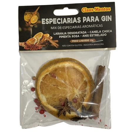 Mix especiarias claus mentos 10g para gin