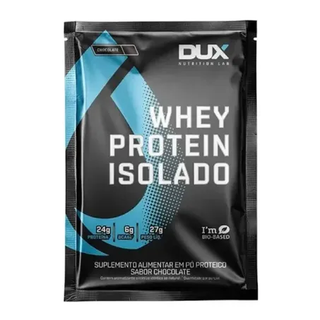Suplemento Whey Protein Isolado Dux Chocolate Sc 27g
