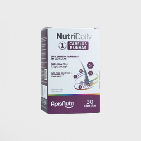 NUTRIDAILY CABELOS E UNHAS 700MG 30CAPS APISNUTRI