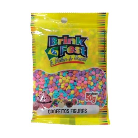 Confeito brink fest confetes 50g