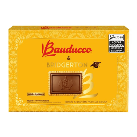 Bisc Bauducco Chocobiscuit 80g Branco Netflix