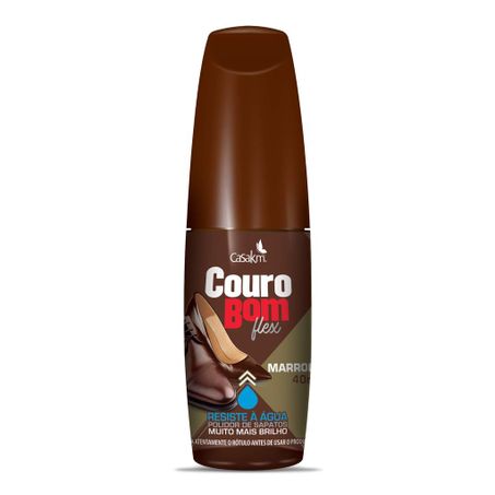 Polidor Sapato Couro Bom Líquido Marrom 40g 
 