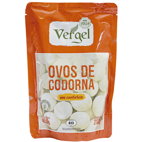 Ovo codorna conserva vergel 200g doypack