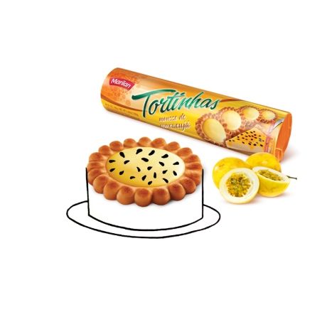 Bisc Rech. Marilan Tortinhas 140g Maracuja
