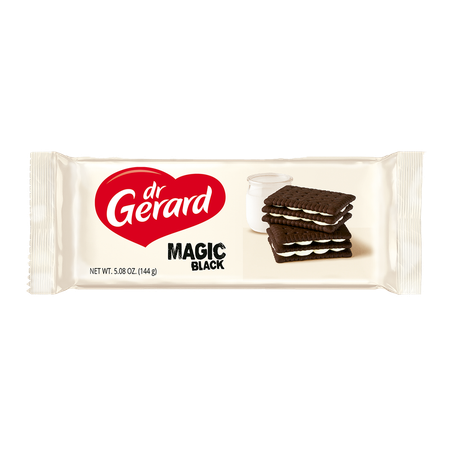 Biscoito Dr. Gerard de Cacau e Recheio Sabor Creme Magic Black 144g