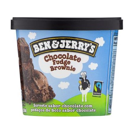 SORVETE BEN JERRY'S 120ML FUDGE BROWN