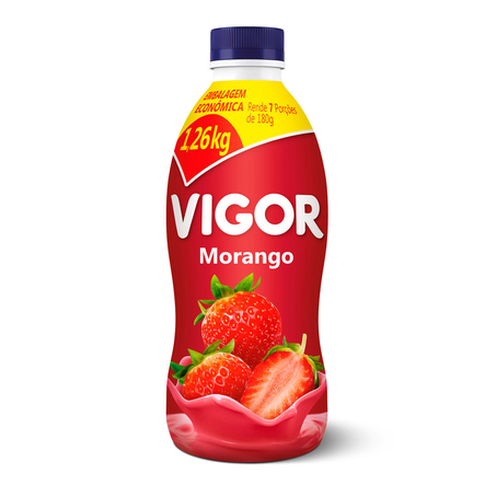 Iogurte Líquido de Morango Vigor 1,260Kg