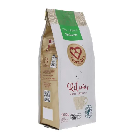 Café Moído 3 Corações Rituais Orgânico 250g 360-32