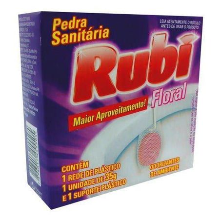 Pedra sanitária rubi floral 35g