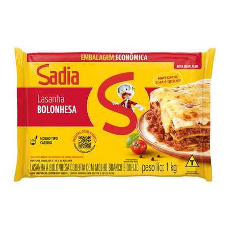 Lasanha sadia bolonhesa 1kg