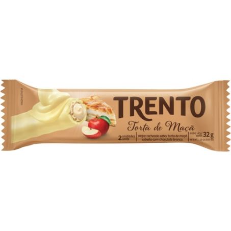 Chocolate wafer trento torta de maçã 32g