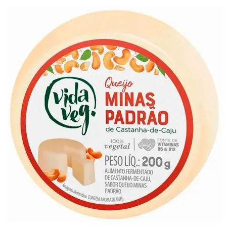 Vida Veg Queijo Minas Padrão Vegetal Kg Vegano