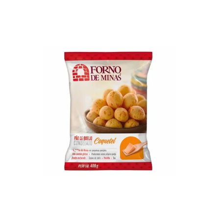 Pão queijo coquetel forno minas cg 400g