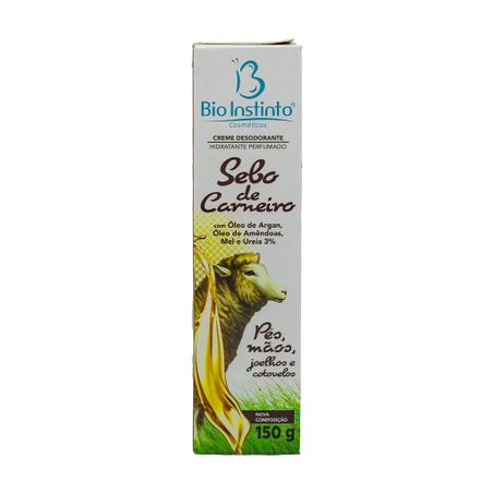 CREME DESODORANTE SEBO DE CARNEIRO 150G BIO INSTINTO 360-2