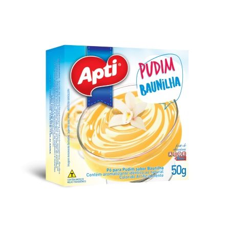 Pudim Apti Sabor Baunilha Caixa 50gr