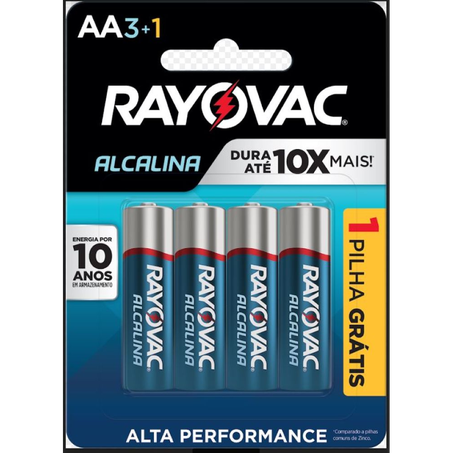 Pilha Rayovac Alcalina  Leve 4 Pague 3 Pequena Com 4 Unidades