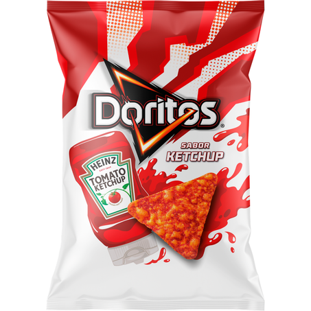 Salgadinho elma chips doritos 110g ketchup heinz