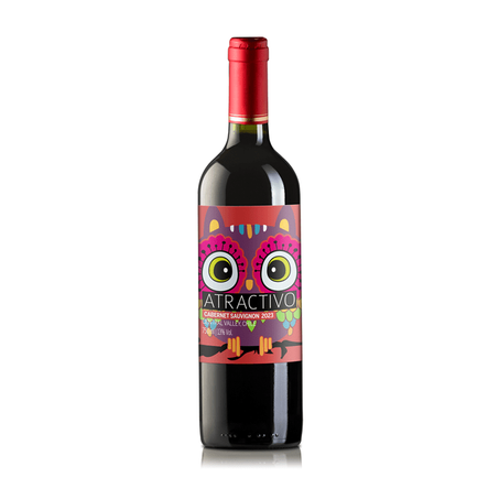 Vinho tinto cabernet sauvignon atractivo 750ml