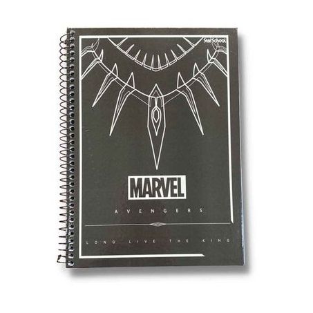 CADERNO ESPIRAL UNIVERSITARIO AVENGERS CD STARSCHOOL 80F 1M