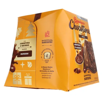 Panettone Bauducco Mousse de Chocolate Caixa 450gr 360-30