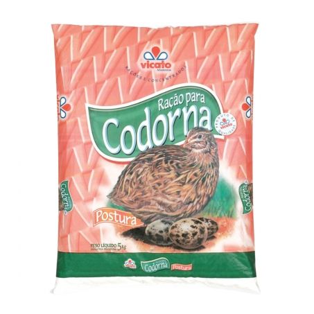 Ração vicato para codornas postura 5kg
