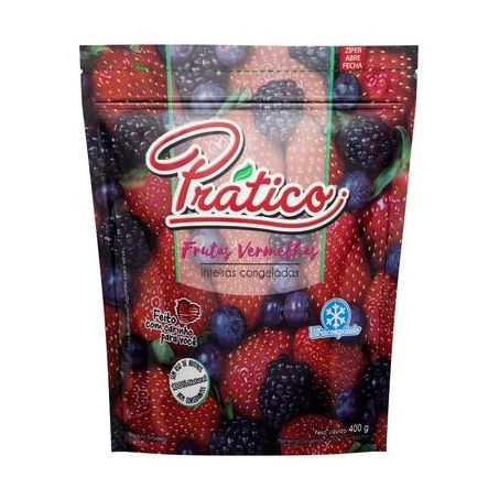 Prático Frutas Vermelhas Congelado 400G