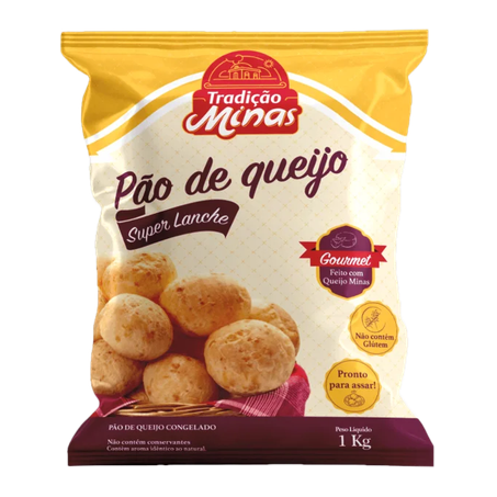 Pao Queijo Tradicao Minas 1kg Lanche