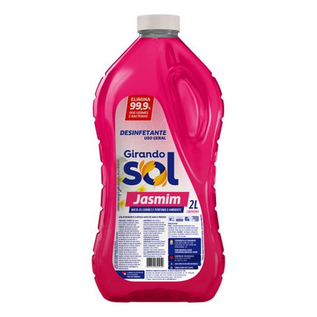 Desinfetante Uso Geral Jasmim Girando Sol Frasco 2l