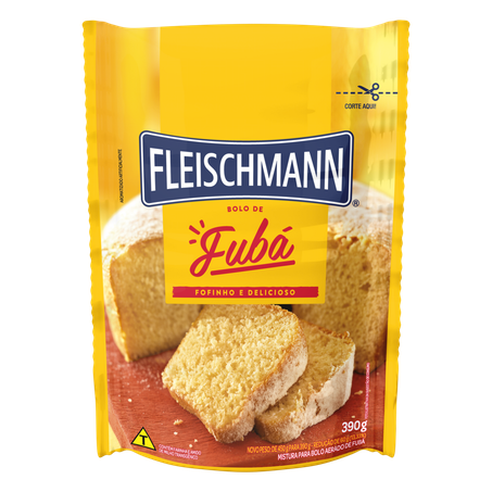 Mistura bolo fleischmann fuba 390g