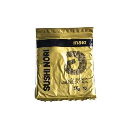 ALGA MARINHA FRUMAR GOLD MAKI 28G COM 10 FOLHAS