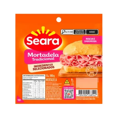 Mortadela Seara 180g Fatiado