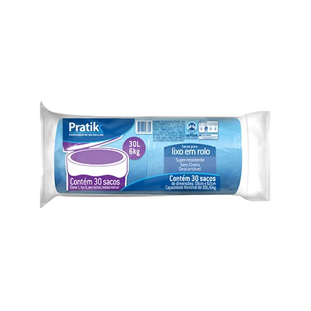 SACO LIXO PRATIK ROLO 30L