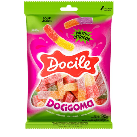 BALA DOCILE PALITOS CITRICOS 190G