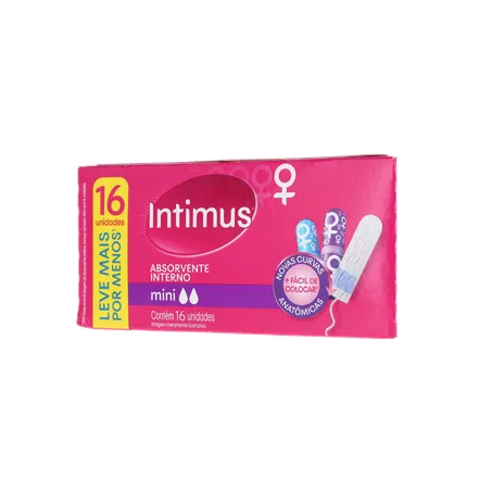Absorvente Interno Intimus Mini Leve 16 Pague 15 Unidades 360-3