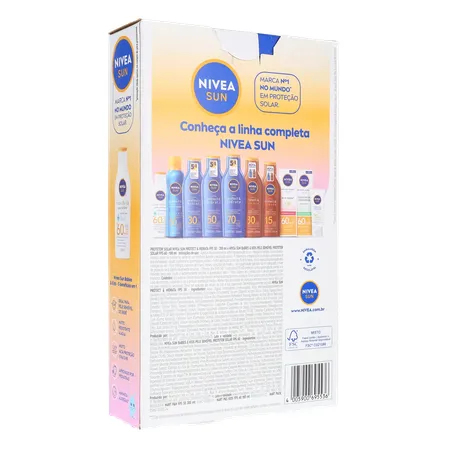 PROTETOR SOLAR NIVEA FPS 50 200ML GRÁTIS KIDS FPS 60 100ML 360-15