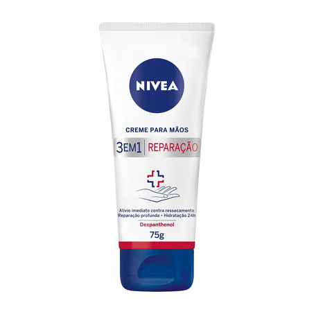 Creme para Mãos Nivea 75g - 3 em 1 - Reparação